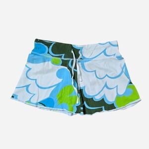 Mini Navy‎ Blue and Green Skirt